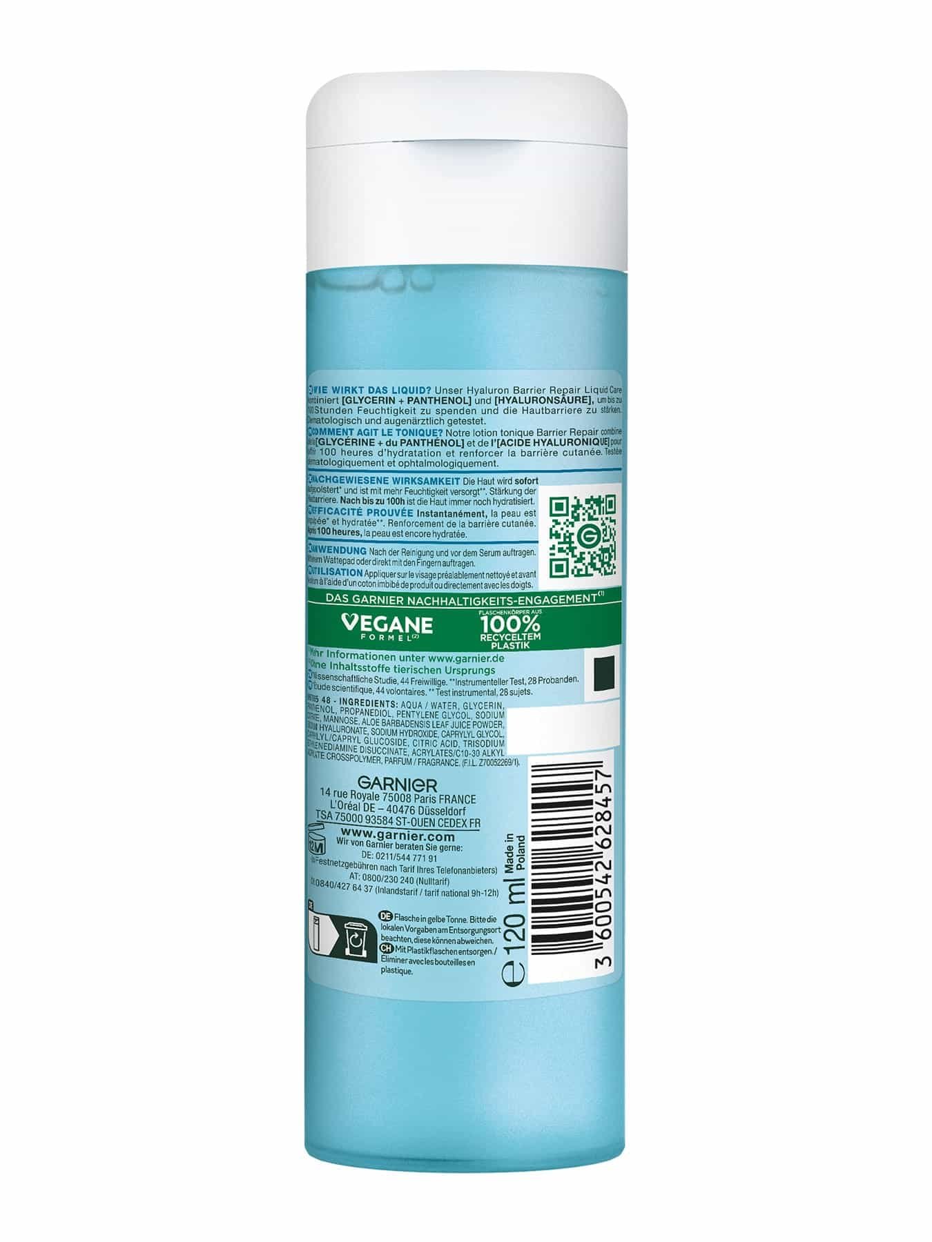 Hyaluron Barrier Repair Liquid Care Rückseite