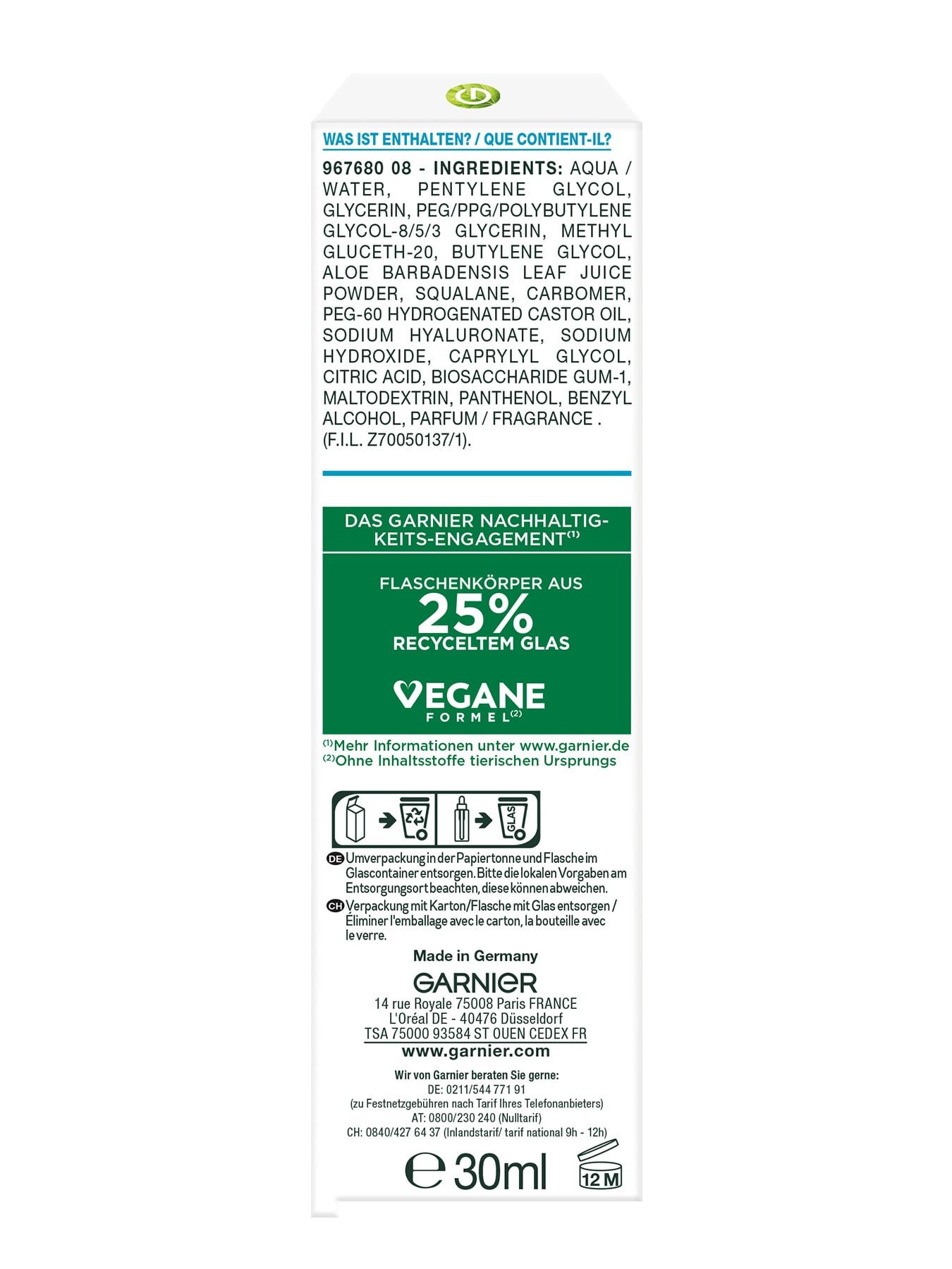 Hyaluron+ Barrier Repair Replumping Serum Seitenansicht