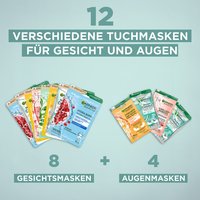 SkinActive Tuchmasken 12er Geschenkset ausgepackt