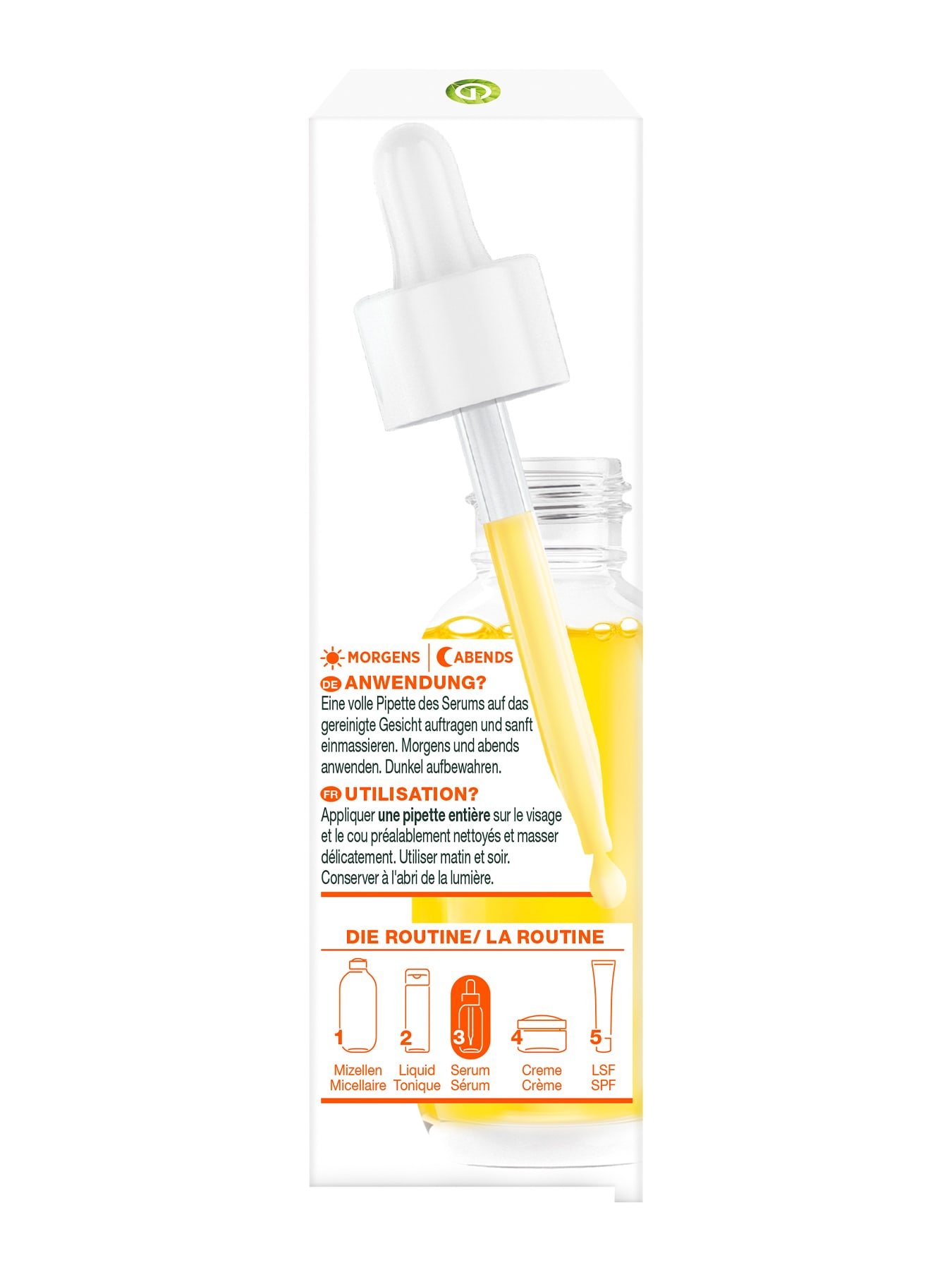 Produktverpackung Garnier Vitamin C Glow Booster