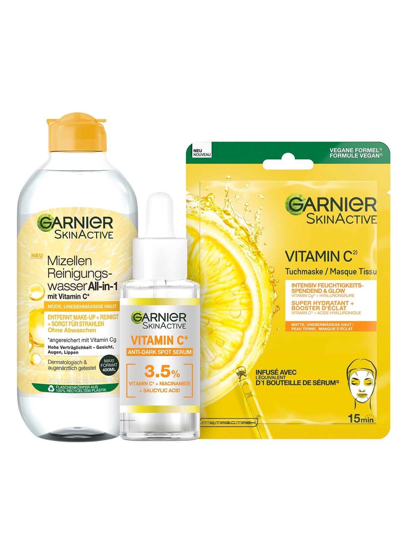 | SkinActive Set Vitamin Garnier Gesichtspflege C
