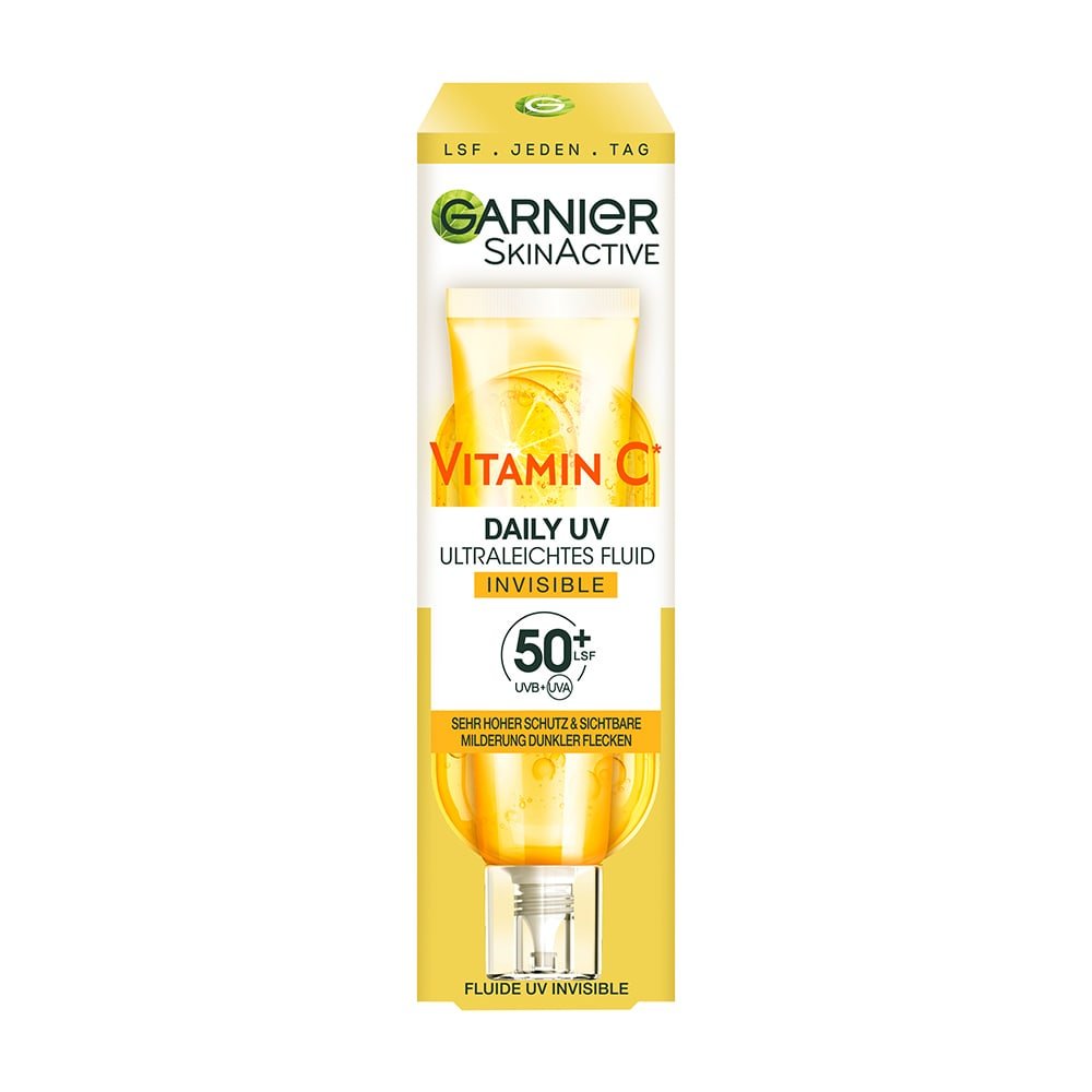 SkinActive Vitamin C Daily UV Ultraleichtes Fluid Invisible LSF 50+ Produktbild