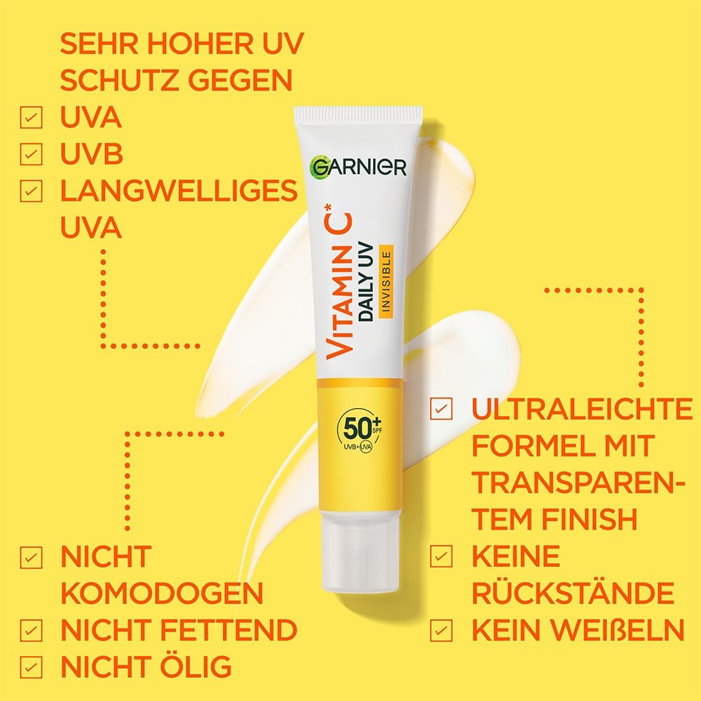 Vorteile des SkinActive Vitamin C Daily UV Ultraleichtes Fluid Invisible LSF 50+