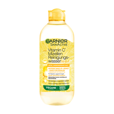 Garnier SkinActive Mizellen Reinigungswasser All-in-1 mit Vitamin C Produktbild