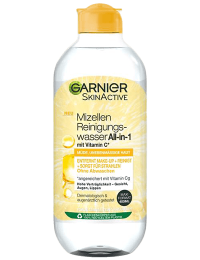 mit Garnier | All-in-1 Reinigungswasser Mizellen Vitamin C