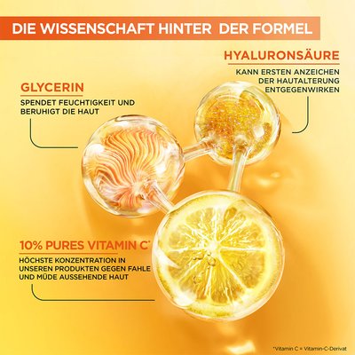 Inhaltsstoffe des SkinActive Vitamin C Glow Booster Nachtserum
