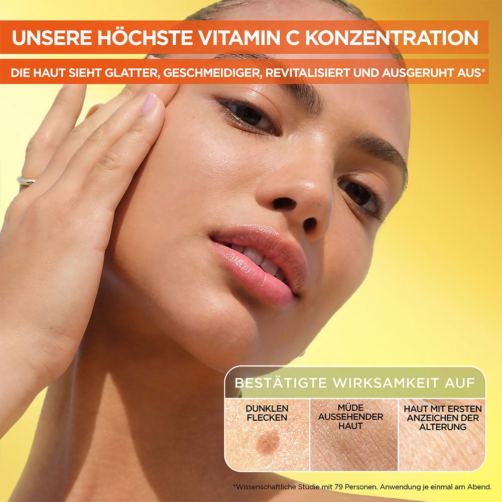 Wirksamkeit des SkinActive Vitamin C Glow Booster Nachtserum