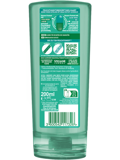 Fructis Kräftigende Spülung Aloe-Hydra-Bomb Rückseite