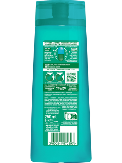 Kräftigendes Shampoo Coco Water Rückseite