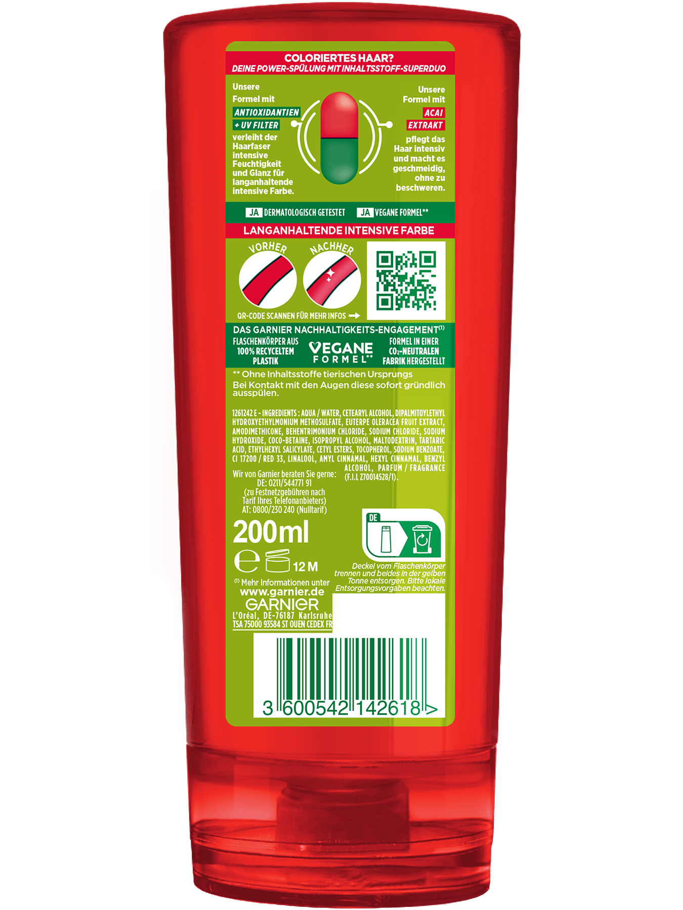 Fructis Farb Power Spülung Rückseite