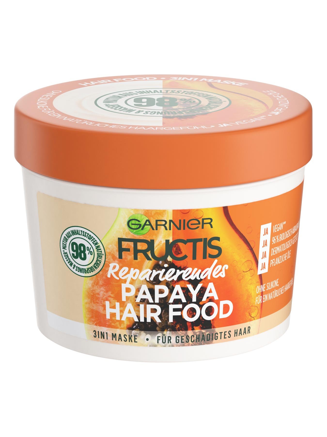 Reparierendes Papaya Hair Food Spülung, Maske und LeaveIn in einem