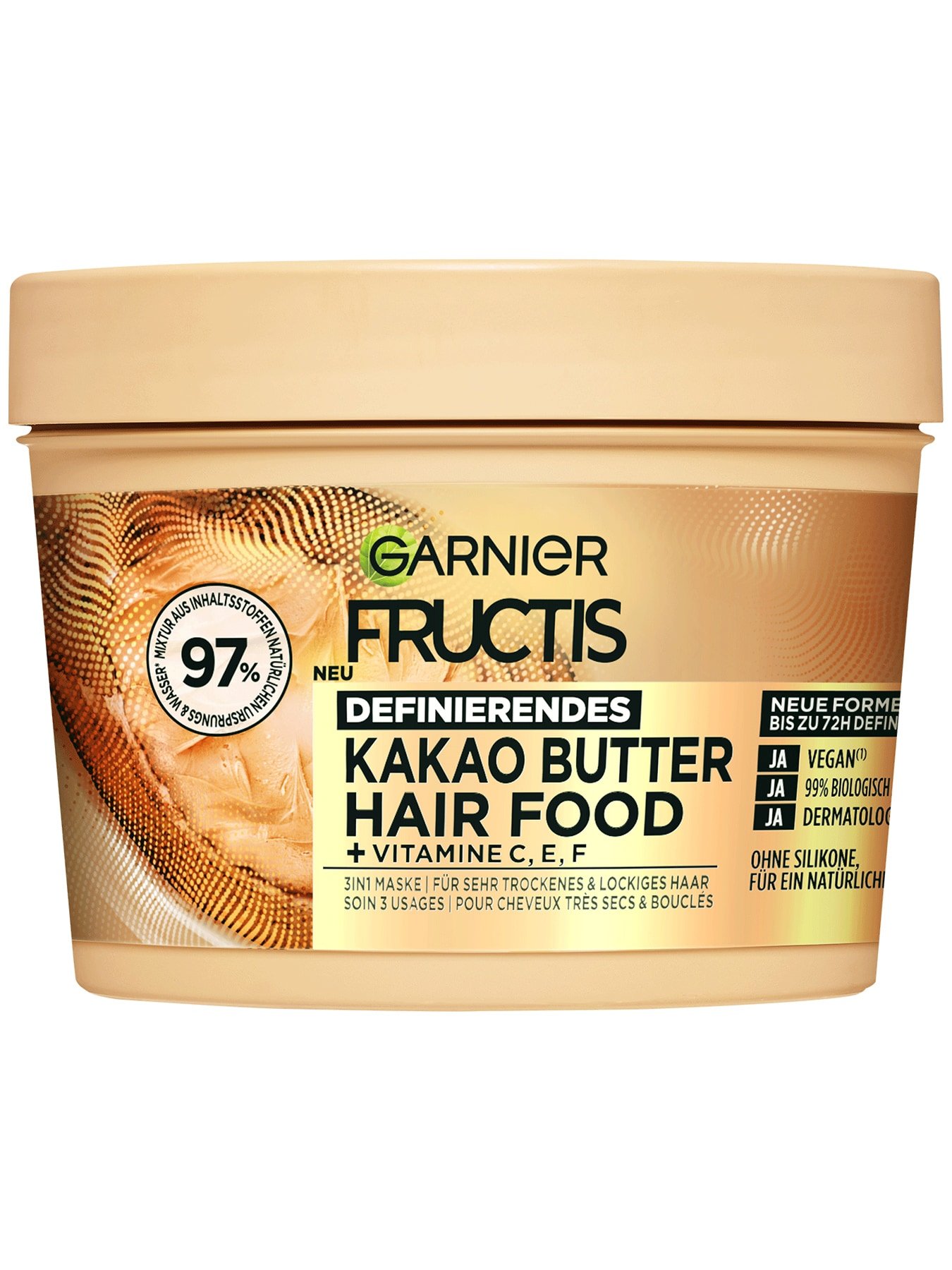 Fructis Definierendes Kakao Butter Hair Food – 3in1 Haarmaske - Produktabbildung