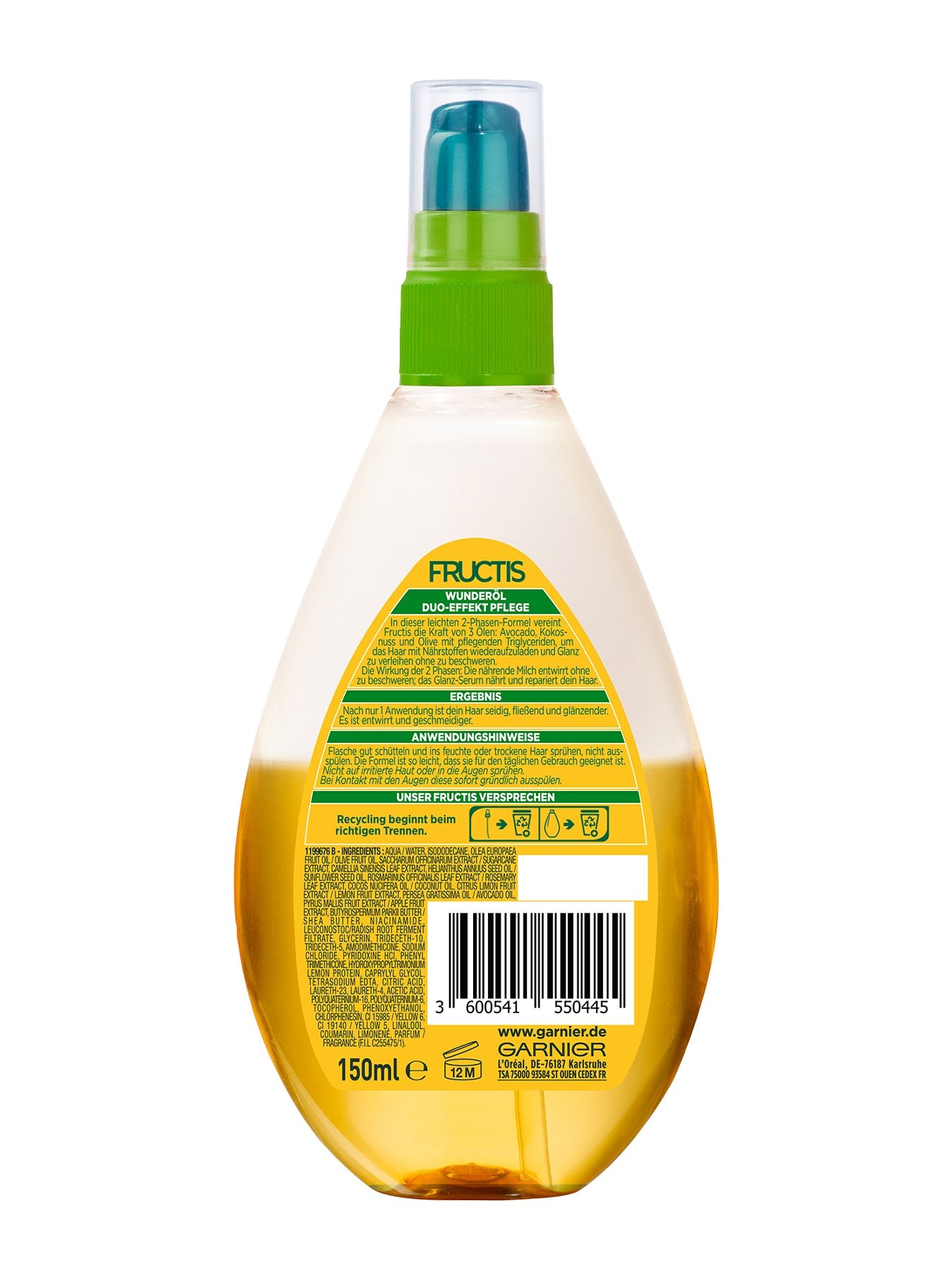 Produktabbildung Garnier Oil Repair 3 Duo Effekte Pflege