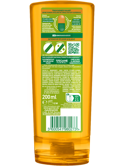 Fructis Kräftigende Spülung Oil-Repair 3 Rückseite