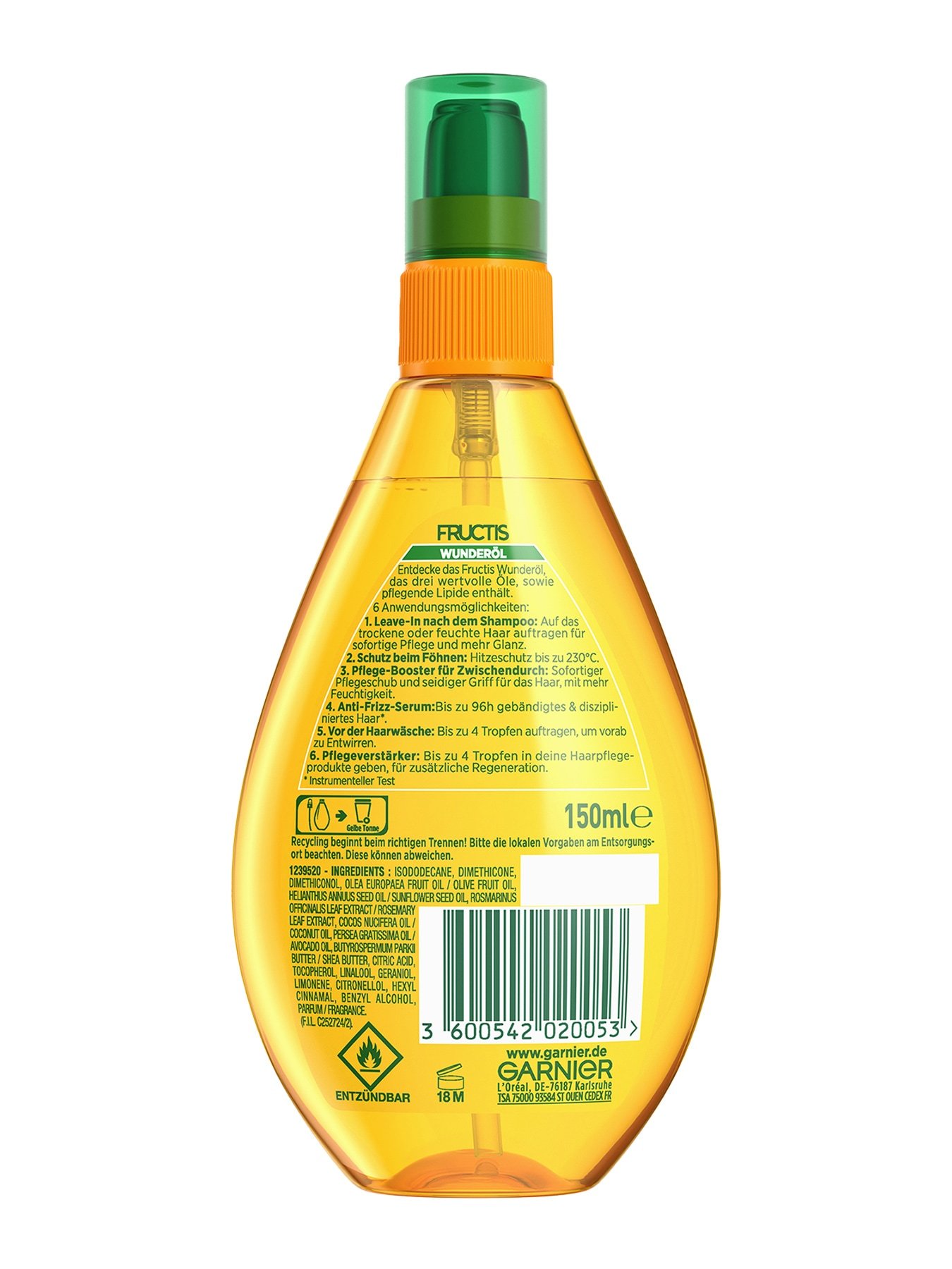 Produktabbildung Garnier Oil Repair 3 Wunder-Öl