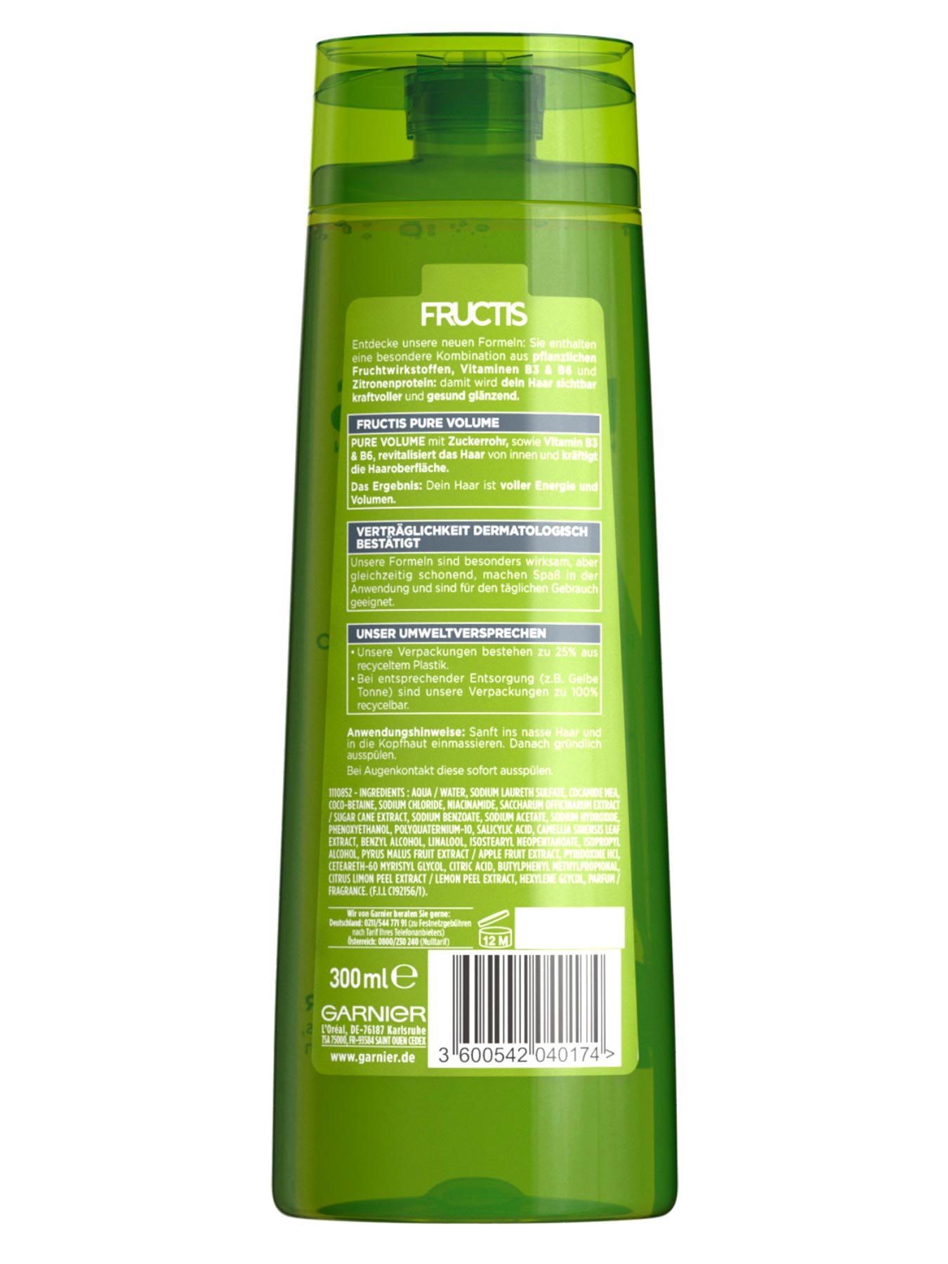 Kraeftigendes-Shampoo-Fructis-Pure-Volume-300ml-Ruckseite-Garnier-Deutschland-gross