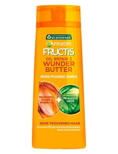 Kraeftigendes-Shampoo-Fructis-Oil-Repair-3-Wunder-Butter-300ml-Vorderseite-Garnier-Deutschland-klein