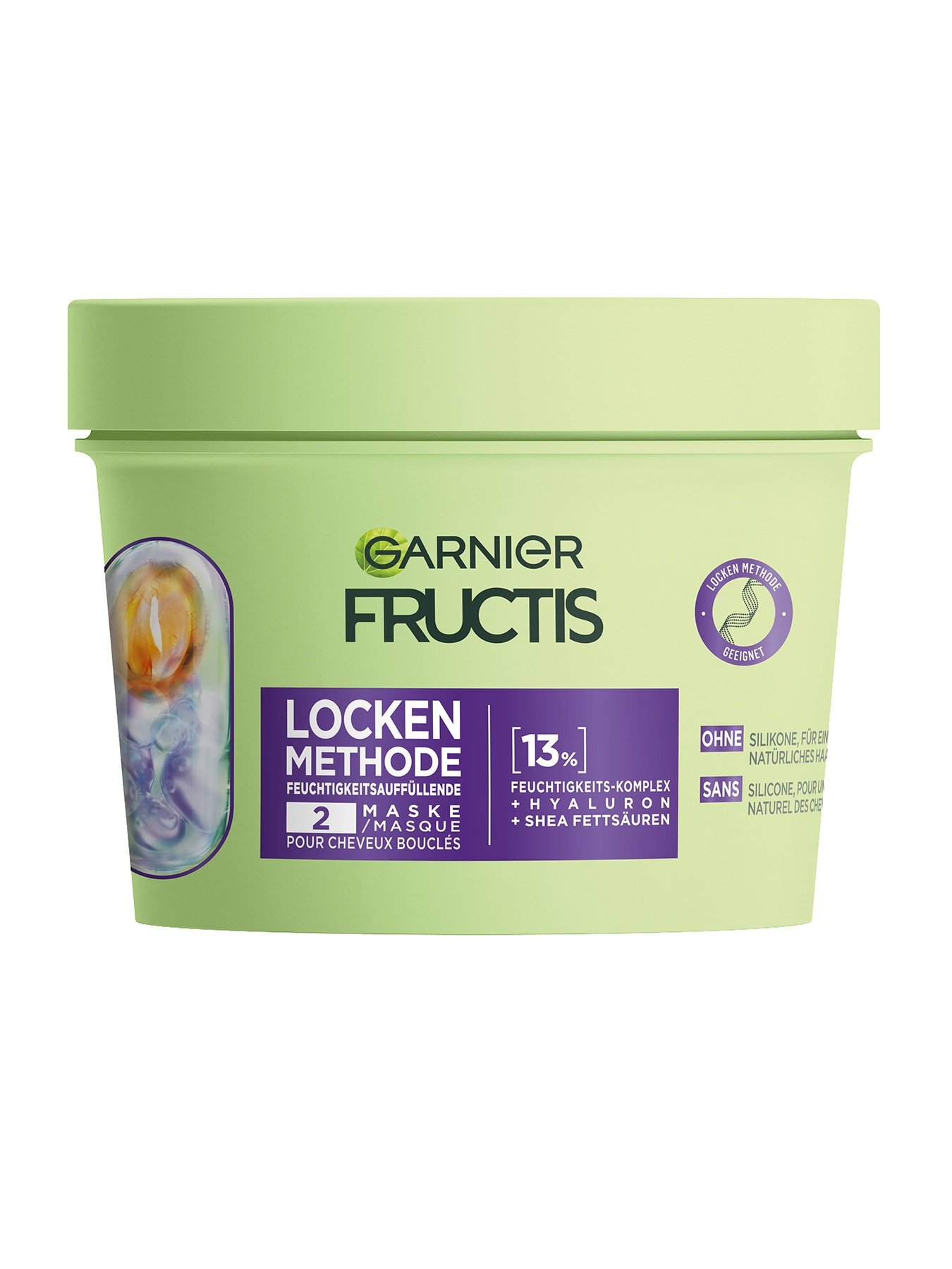 Fructis Locken Methode Feuchtigkeitsauffüllende Haarmaske Produktbild