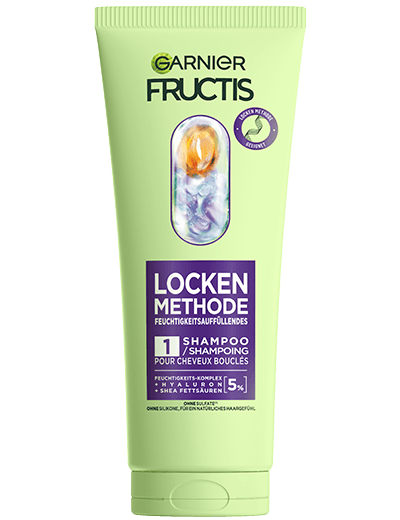 Fructis Locken Methode Feuchtigkeitsauffüllendes Shampoo Produktbild