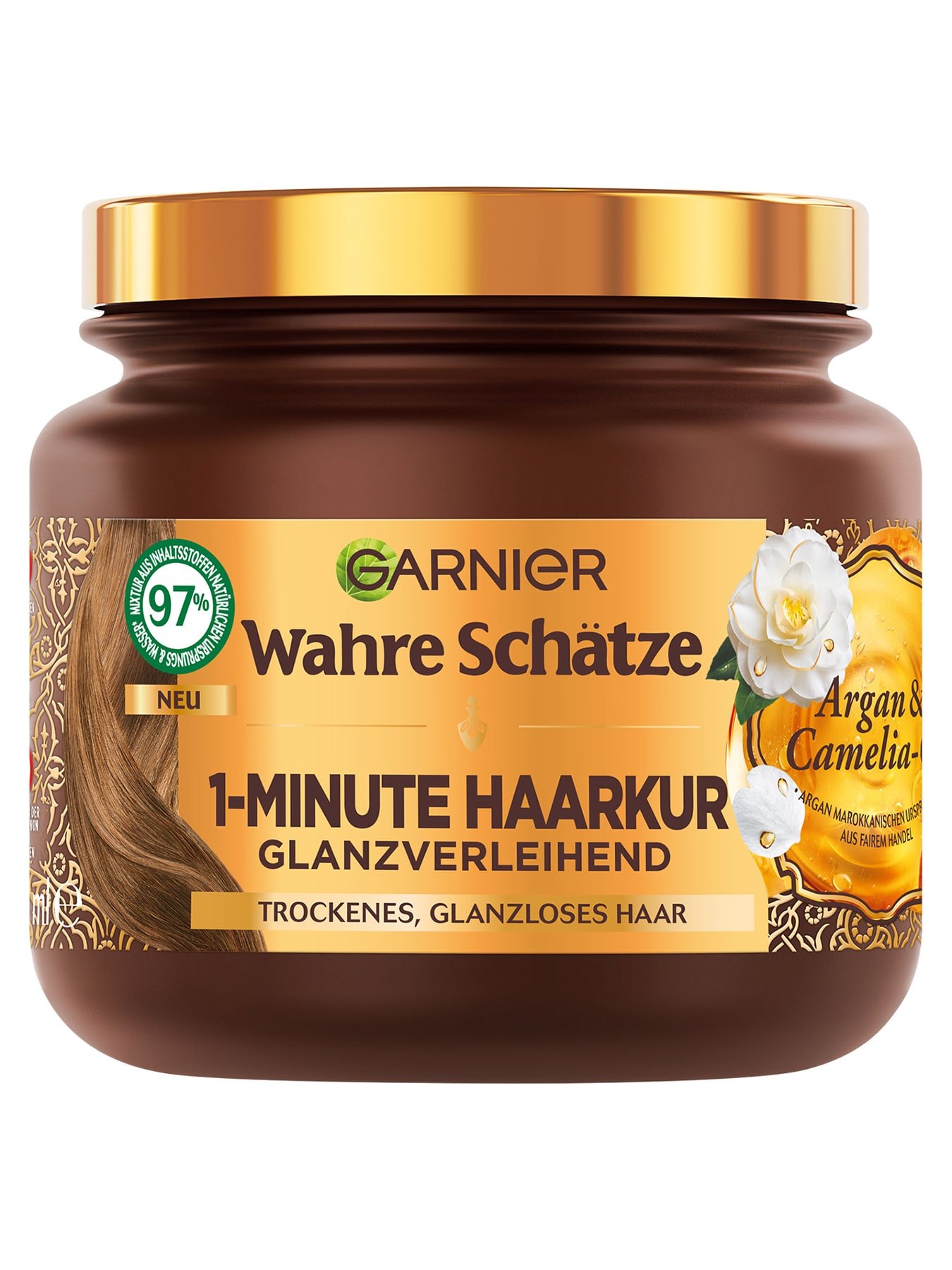 Wahre Schätze 1-Minute Haarkur Arganöl Camelia - Produktabbildung