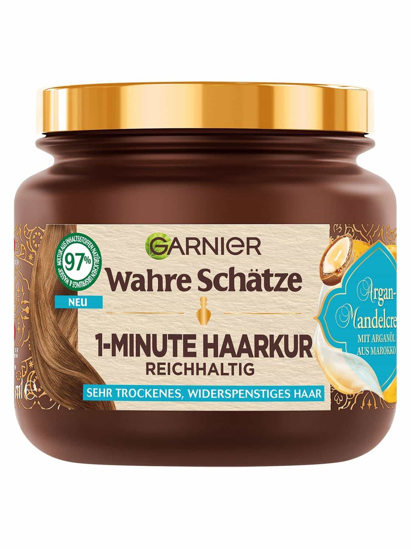 Wahre Schätze 1-Minute Haarkur mit Arganöl - Produktabbildung