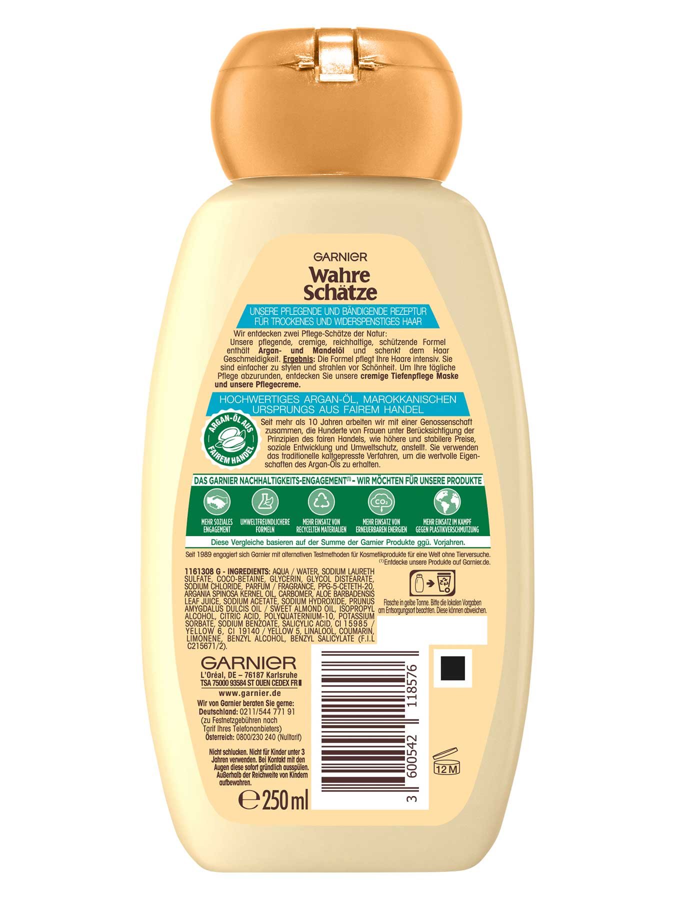 Wahre Schätze Argan-Mandel Creme Shampoo