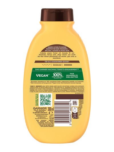 Produktabbildung Garnier Wahre Schätze Intensiv Nährendes Shampoo mit Avocado-Öl und Sheabutter