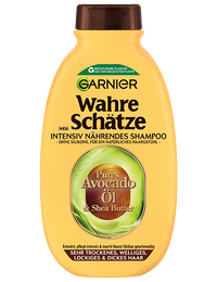 Produktabbildung Garnier Wahre Schätze Intensiv Nährendes Shampoo mit Avocado-Öl und Sheabutter