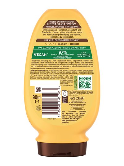 Produktabbildung Garnier Wahre Schätze Intensiv Nährende Spülung mit Avocado-Öl und Sheabutter