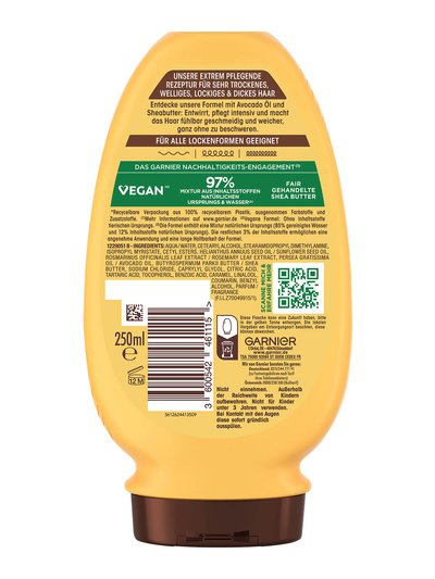 Produktabbildung Garnier Wahre Schätze Intensiv Nährende Spülung mit Avocado-Öl und Sheabutter