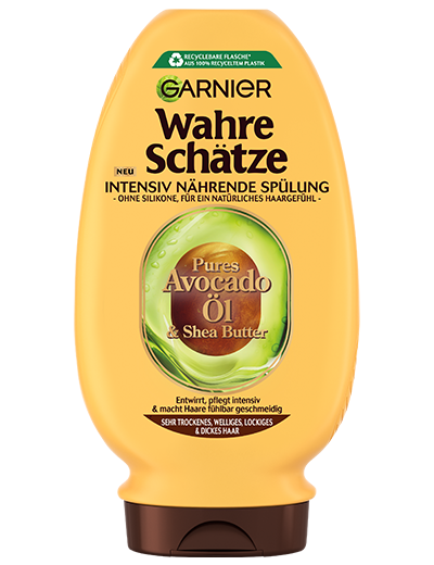 Produktabbildung Garnier Wahre Schätze Intensiv Nährende Spülung mit Avocado-Öl und Sheabutter