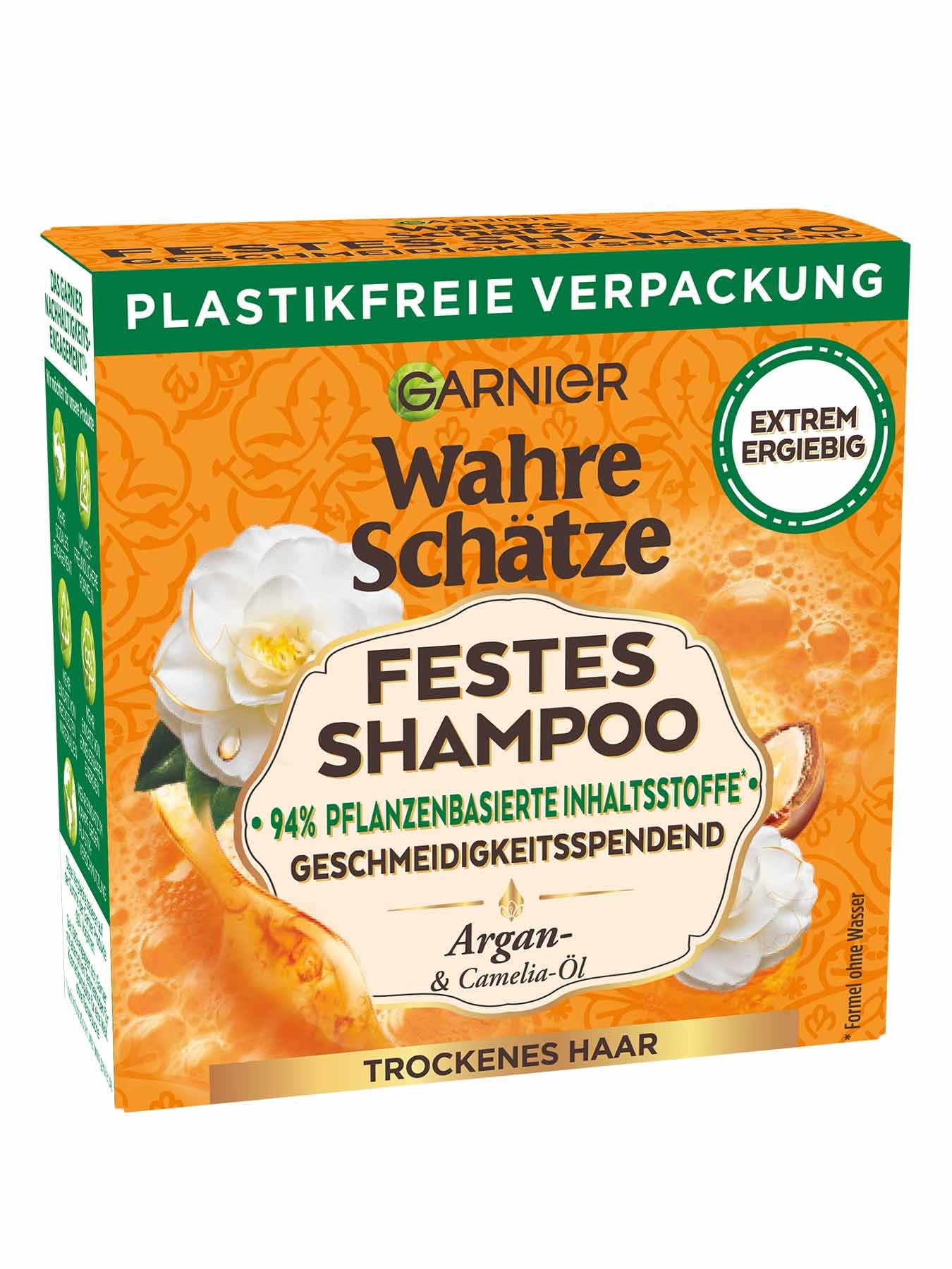 Wahre Schätze Argan Camelia Festes Shampoo - Produktabbildung