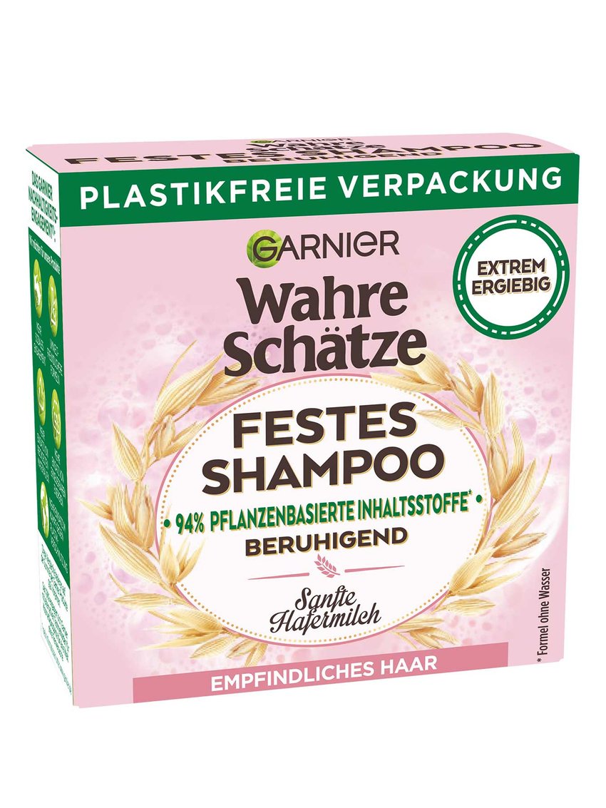 Wahre Schätze Festes Shampoo Sanfte Hafermilch | Garnier
