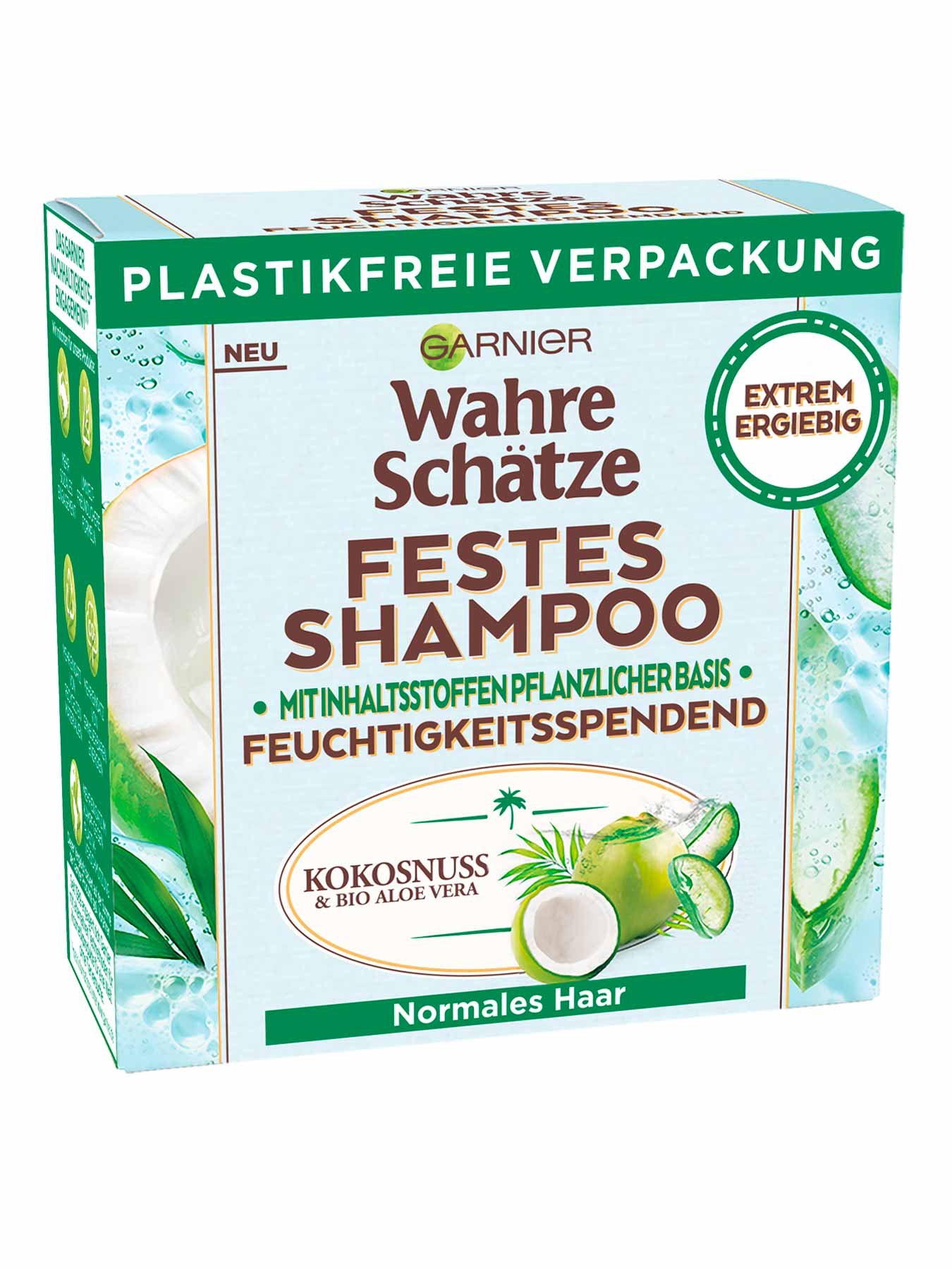 Festes Shampoo Kokosnuss & Bio Aloe Vera - Produktabbildung