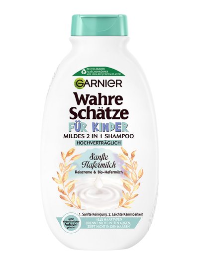 Wahre Schätze für Kinder mildes 2in1 Shampoo Sanfte Hafermilch 250ml - Produktabbildung