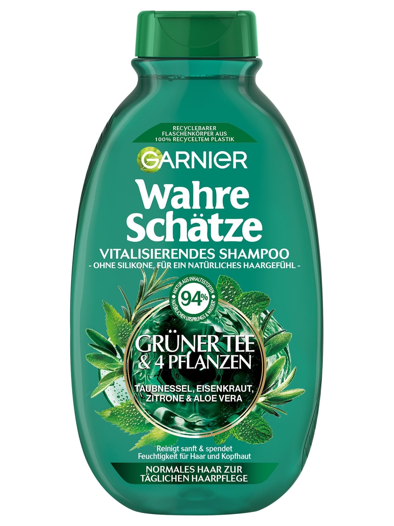 Wahre Schätze Grüner Tee & 4 Pflanzen Shampoo - Produktabbildung