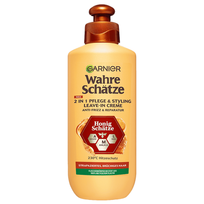 Wahre Schätze 2-in-1 Pflege & Styling Leave-In Creme Honig Schätze Produktbild
