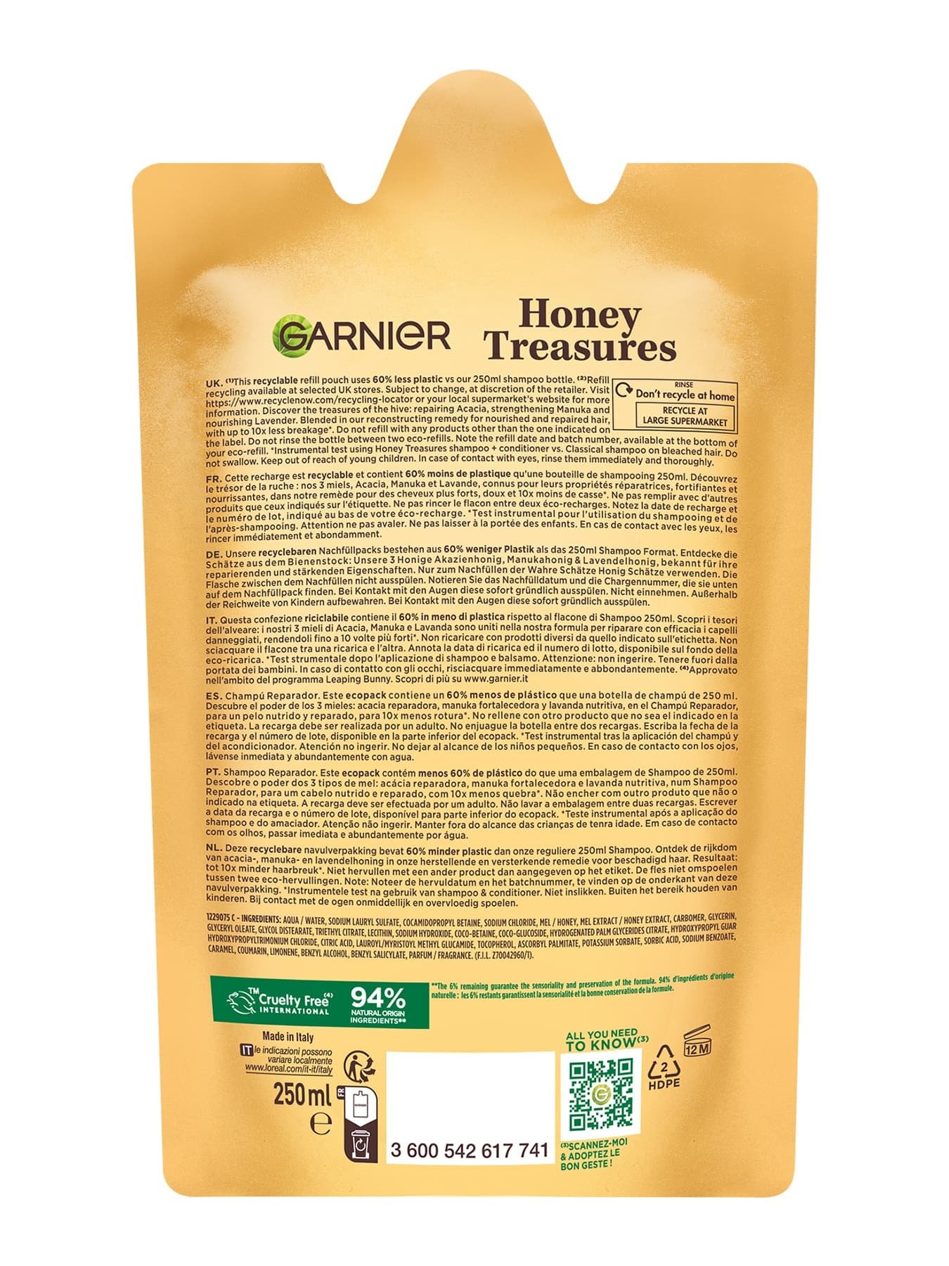 Produktabbildung Garnier Wahre Schätze Honig Schätze Nachfüllpack