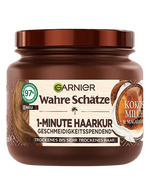 Wahre Schätze 1-Minute Haarkur mit Kokosmilch und Macadamiaöl - Produktabbildung