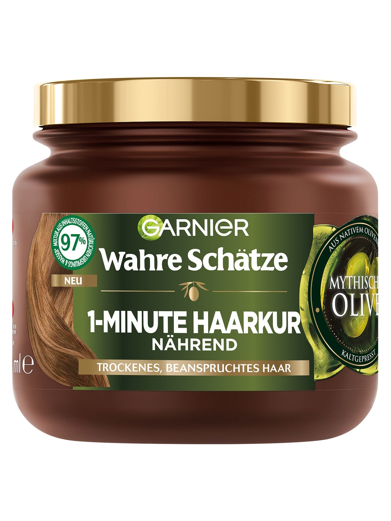 Wahre Schätze 1-Minute Haarkur mit Olivenöl - Produktabbildung
