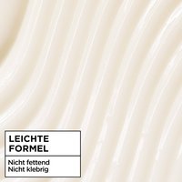 Die weiche Texturder Leave In Creme sanfte Hafermilch, in einem Cremefarbenem Ton