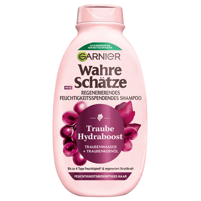 Wahre Schätze Regenerierendes Feuchtigkeitsspendendes Shampoo Traube Hydraboost Produktbild