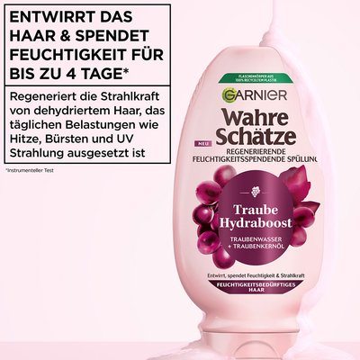 Wahre Schätze Regenerierende Feuchtigkeitsspendende Spülung Traube Hydraboost Produktbild