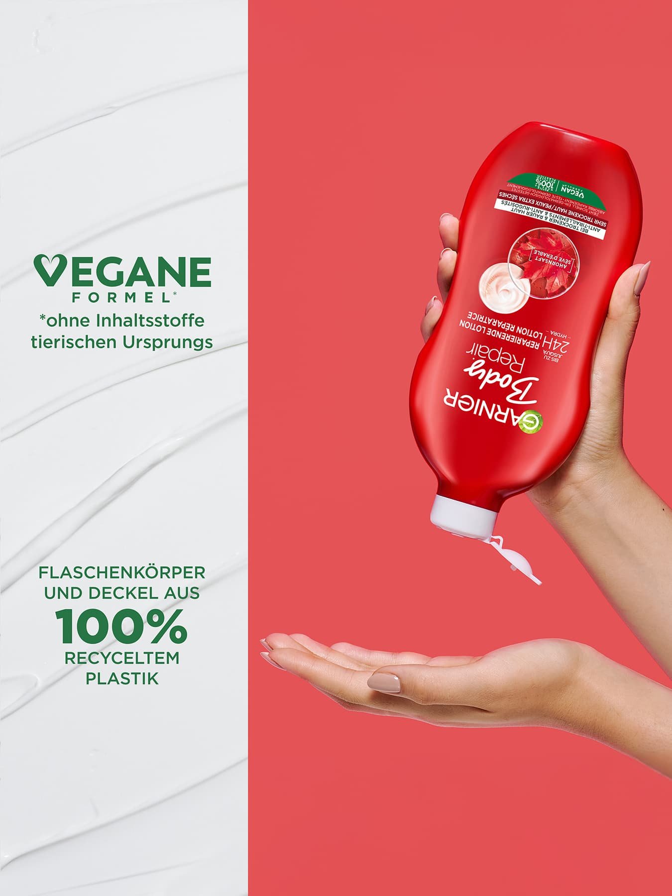 Produktabbildung Garnier Body Repair plus vegane Formel