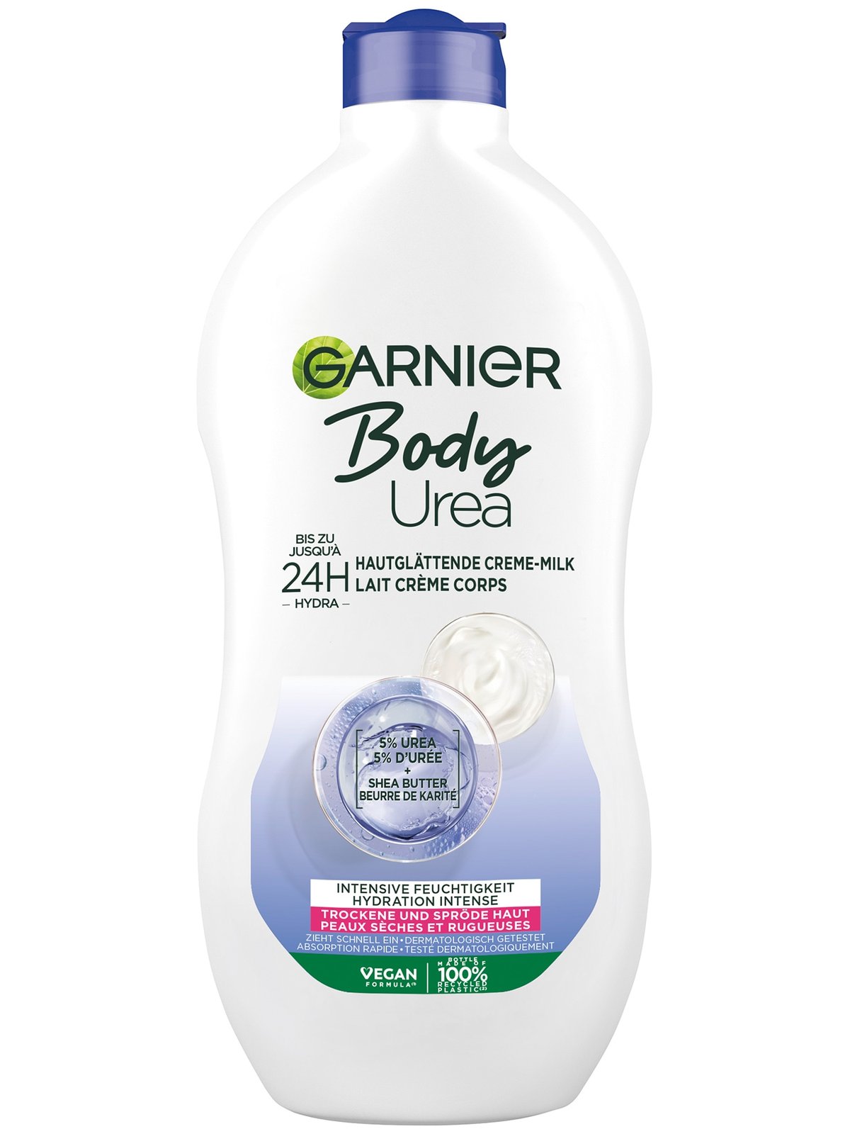 Body Urea 24h Hautglättende CremeMilk mit Shea Butter Garnier