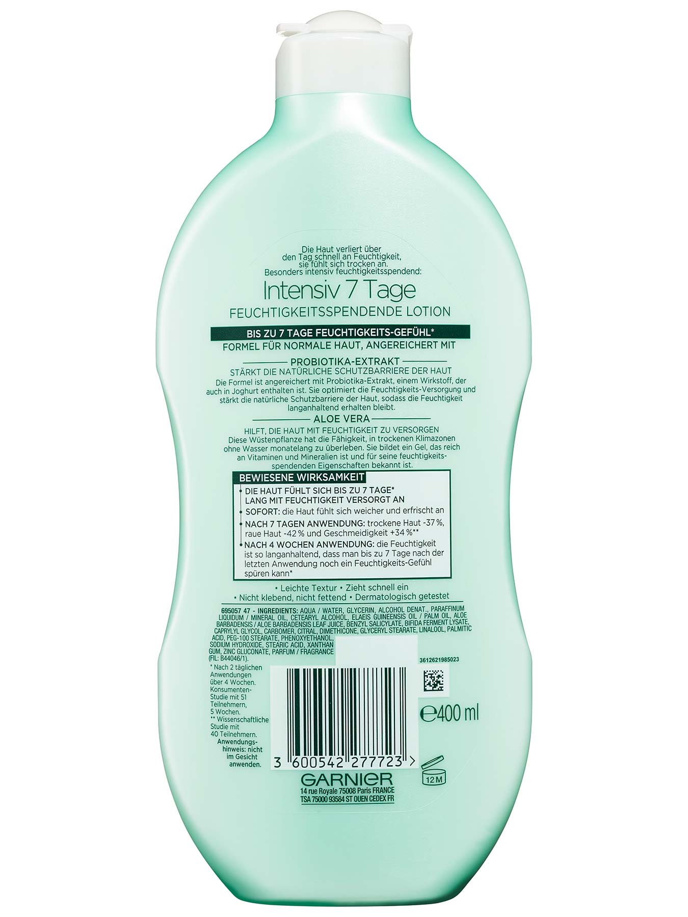 Verpackung Body Intensiv Rückseite