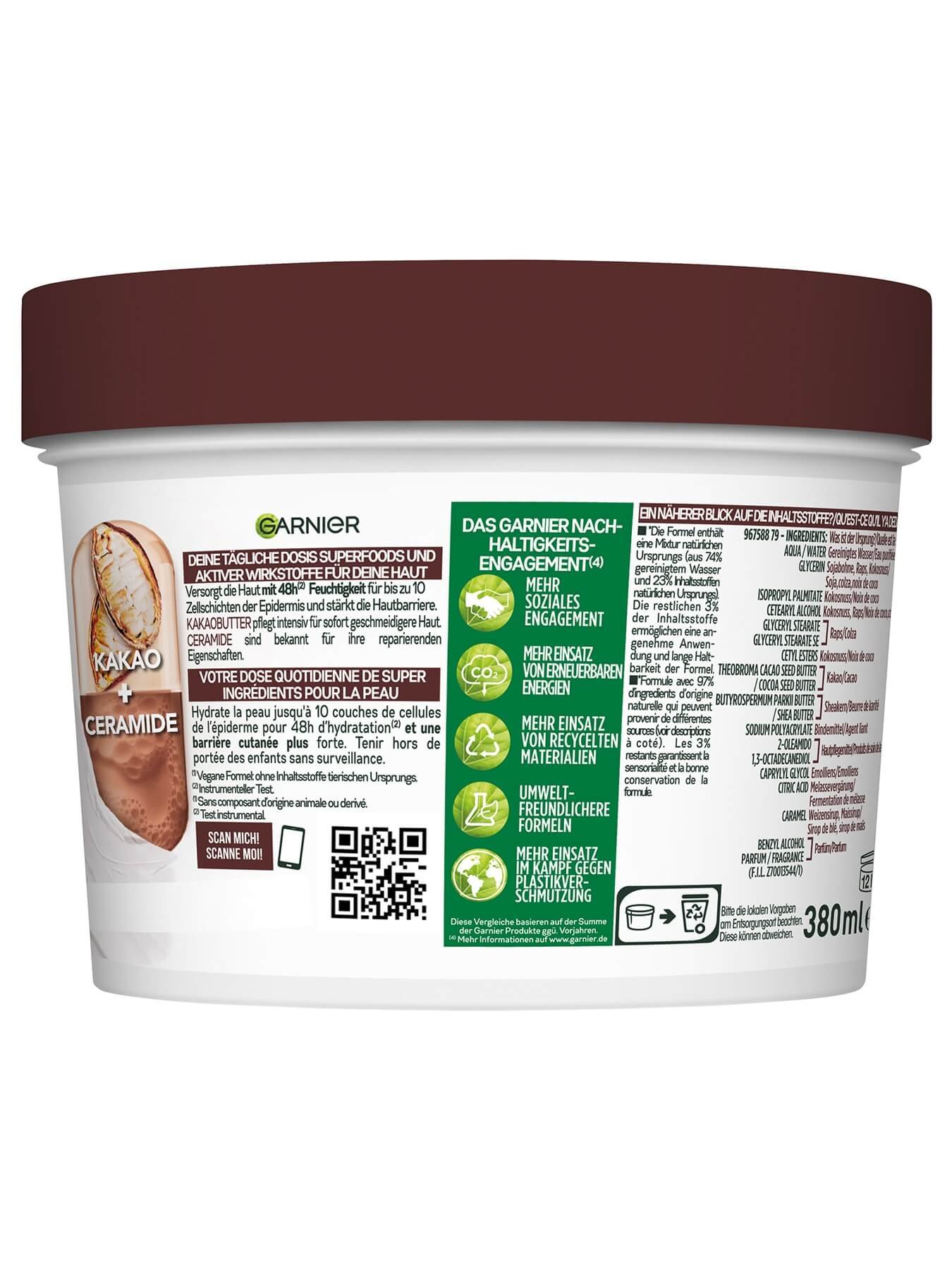 Body Superfood Körperpflege 48h reparierende Body Butter Kakao  - Produktabbildung