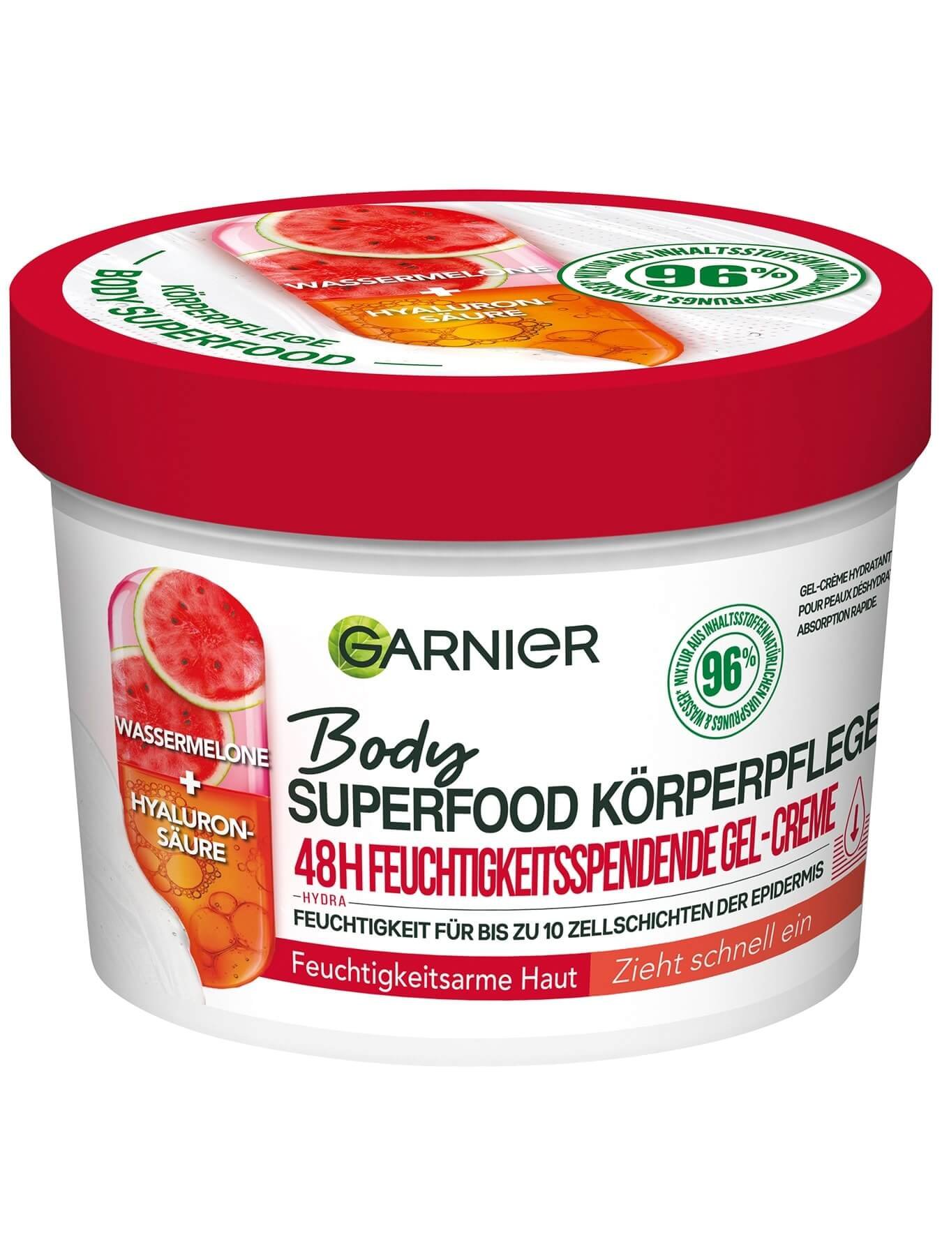 Body Superfood Körperpflege 48h Gel-Creme Wassermelone  - Produktabbildung