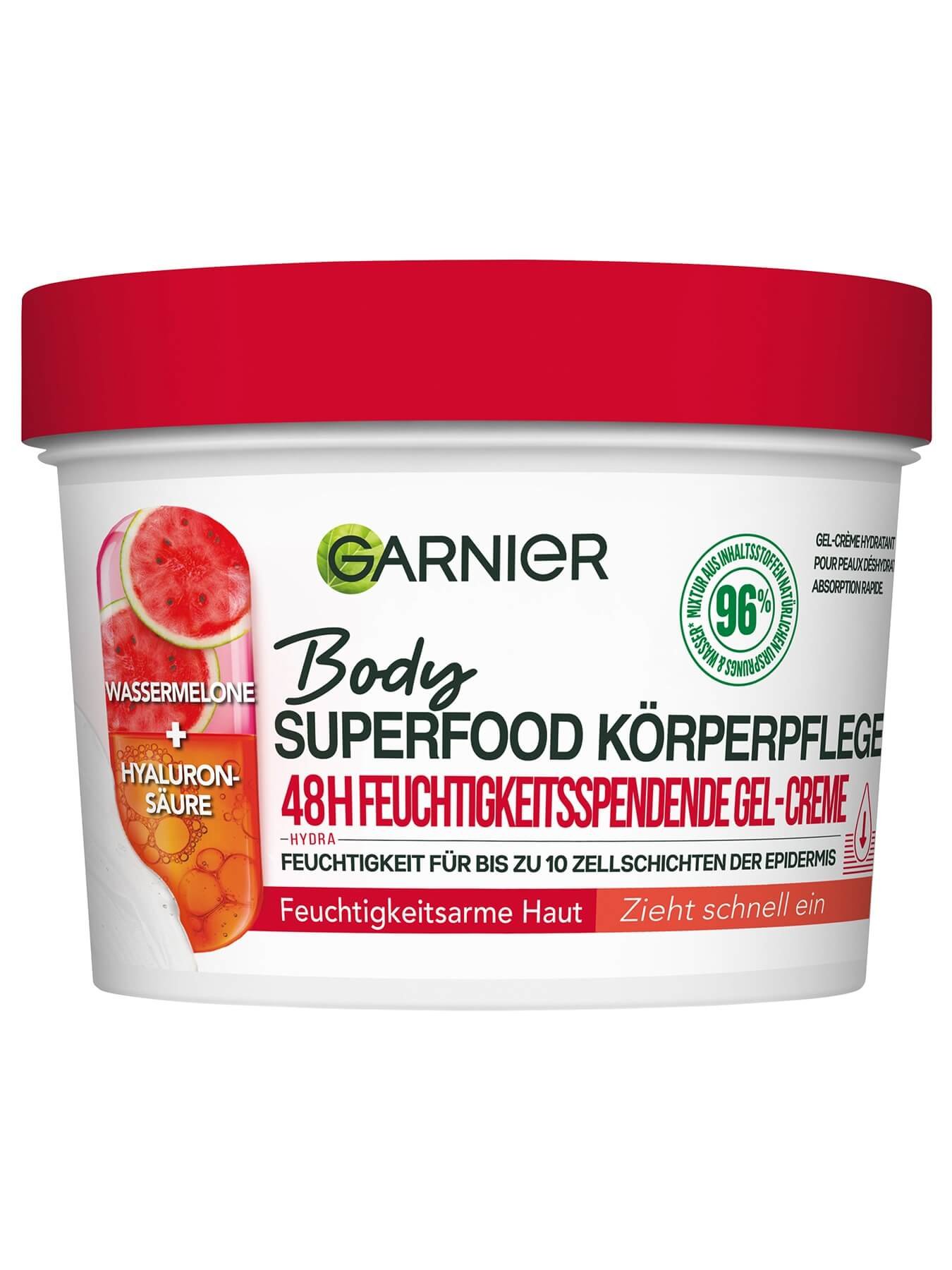 Body Superfood Körperpflege 48h Gel-Creme Wassermelone  - Produktabbildung