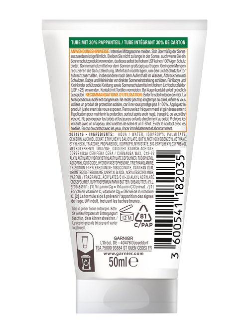 Ambre Solaire Hydra 24h Sonnenschutz Milch Hydra 24h protect+ Sonnenschutz-Milch LSF 30 | Garnier